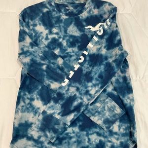 Hollister blue long sleeve tee shirt, M